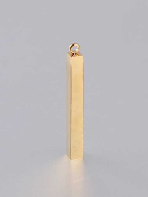 golden Stainless steel Rectangle Minimalist Pendant