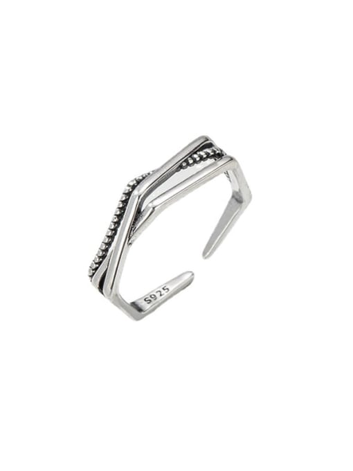 ARTTI 925 Sterling Silver Cross Vintage Stackable Ring 2