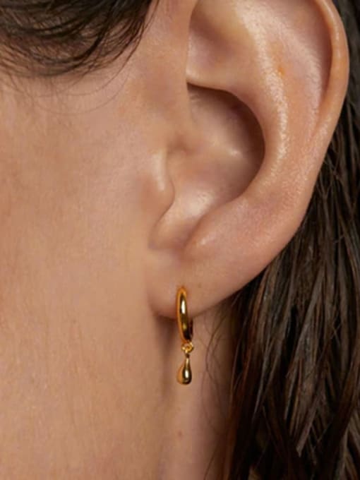 YUANFAN 925 Sterling Silver Geometric Minimalist Stud Earring 1