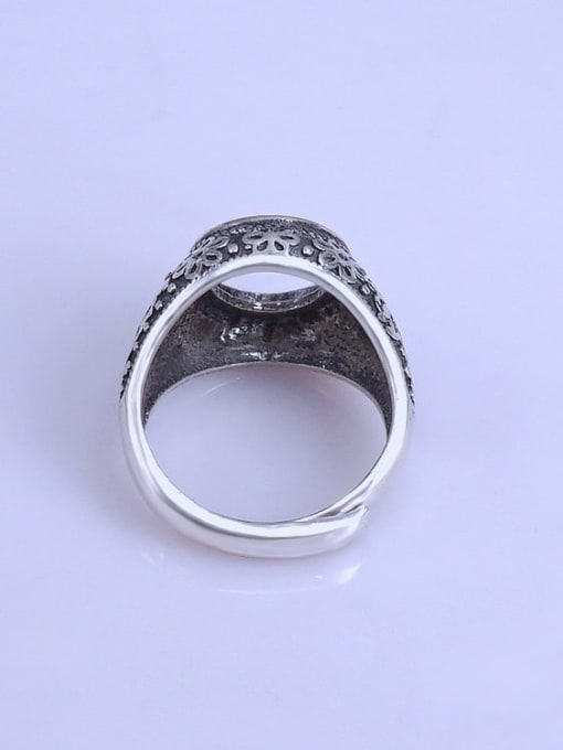 Supply 925 Sterling Silver Round Ring Setting Stone size: 11*11mm 2