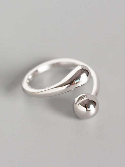 ACEE 925 Sterling Silver Geometric Minimalist Spoon Ring