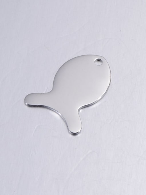 Steel color Stainless steel Fish Trend Pendant