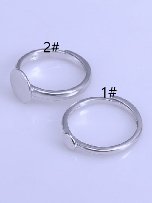 Supply 925 Sterling Silver Round Ring Setting Stone diameter: 5 , 10mm 0