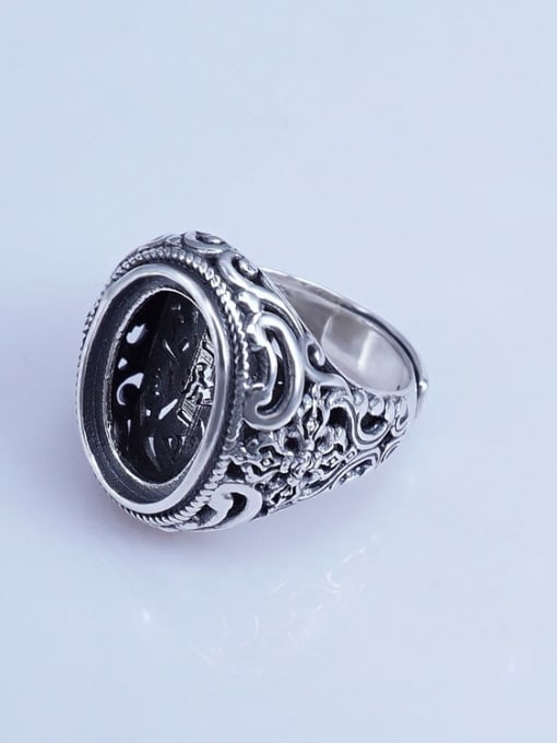 Supply 925 Sterling Silver Oval Ring Setting Stone size: 14*19mm 1