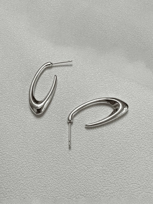 ARTTI 925 Sterling Silver Irregular Vintage Stud Earring 0
