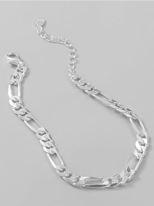 Figaro Bracelet 925 Sterling Silver Geometric Minimalist Link Bracelet