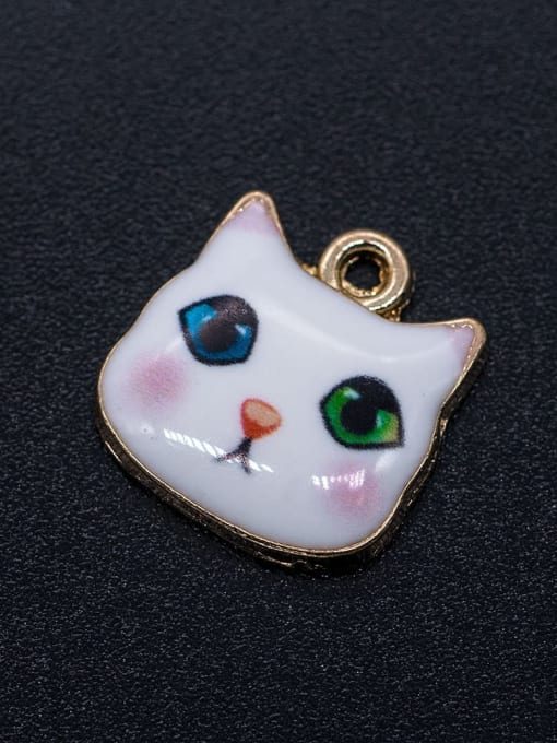 FTime Stainless steel Cat Charm Height : 13 mm , Width: 12.5 mm 1