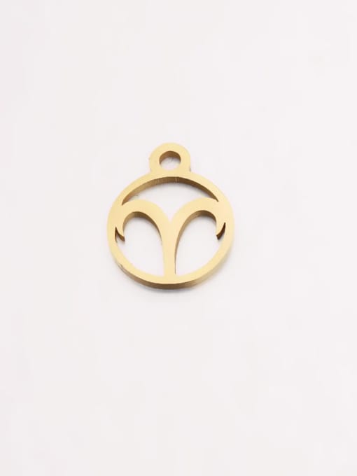 1Aries Stainless steel hollow constellation accessories DIY small pendant
