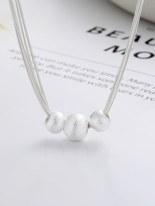 TAIS 925 Sterling Silver Round Minimalist Necklace 2