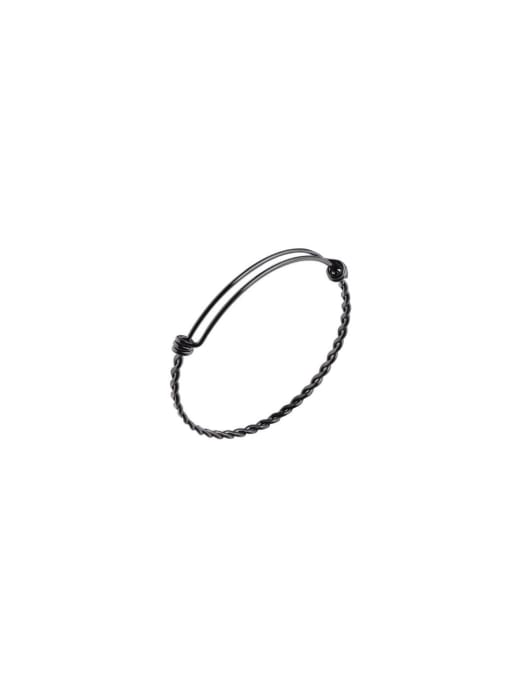 MEN PO Stainless steel Adjustable coil twist bracelet 0