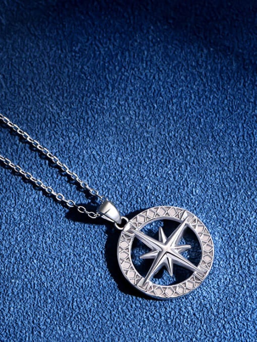 A&T Jewelry 925 Sterling Silver Geometric Minimalist Necklace 1