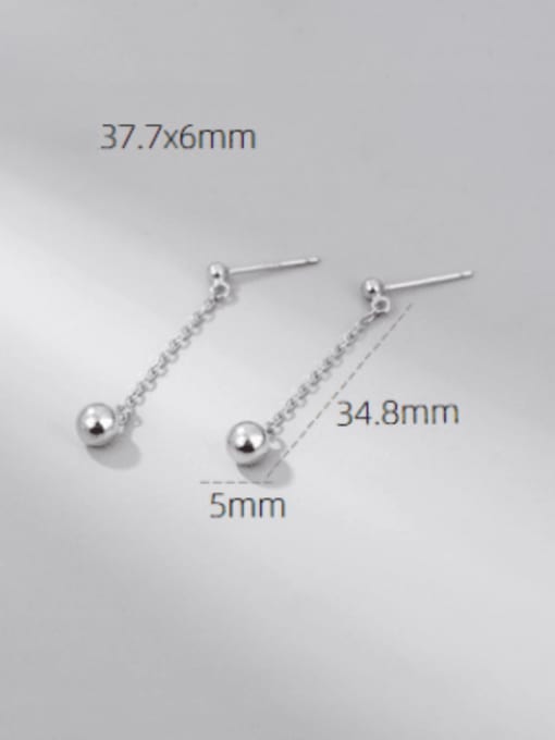 ARTTI 925 Sterling Silver Tassel Minimalist Drop Earring 3