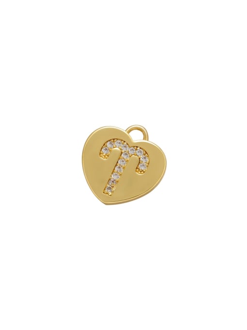 KOKO Micro-set heart-shaped pie zodiac inlaid jewelry accessories 0