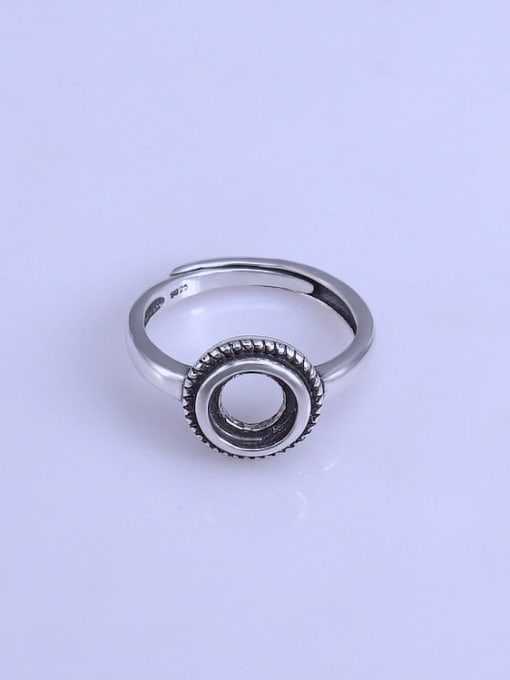 Supply 925 Sterling Silver Geometric Ring Setting Stone size: 7*7mm 0