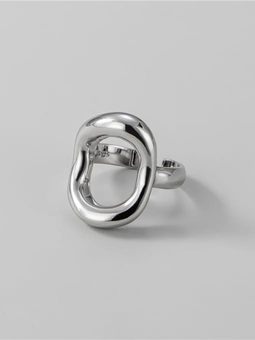 ARTTI 925 Sterling Silver Hollow Geometric Minimalist Band Ring