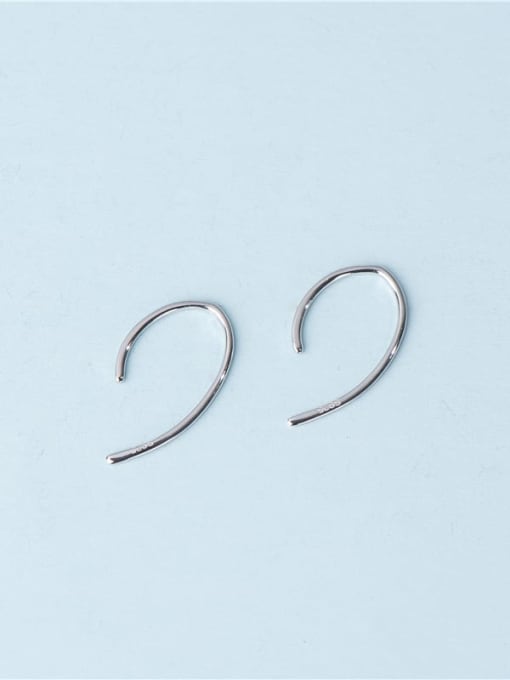 ARTTI 925 Sterling Silver Geometric Minimalist Hook Earring 1