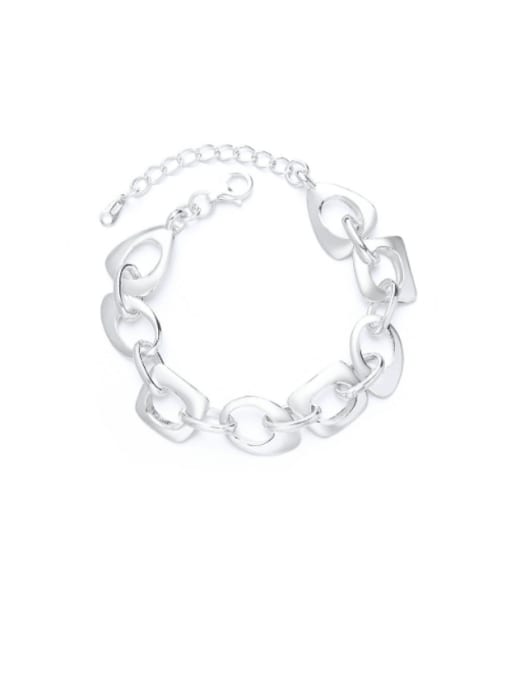 TAIS 925 Sterling Silver Geometric Minimalist Bracelet 0
