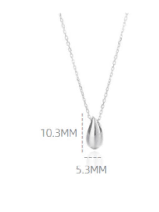 ARTTI 925 Sterling Silver Water Drop Minimalist Necklace 3