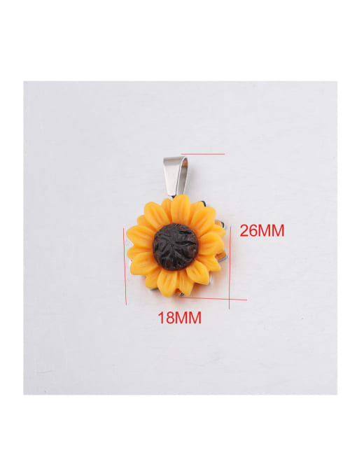 MEN PO Stainless steel Flower Classic Pendant 2