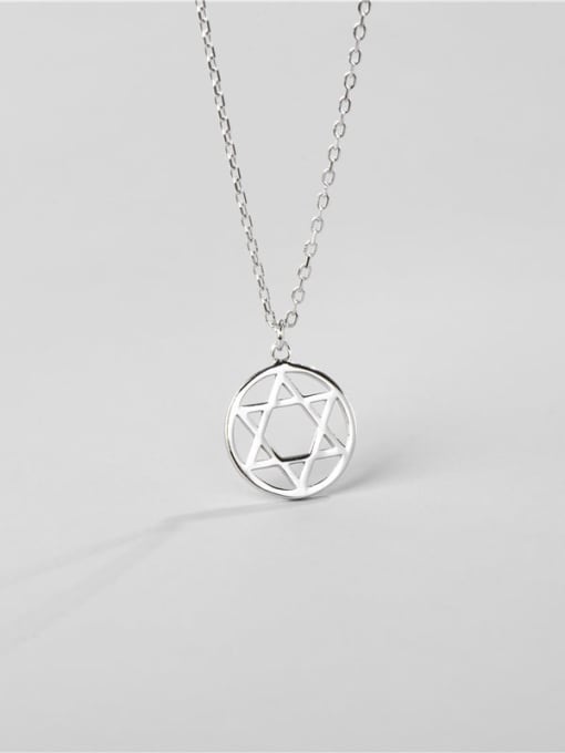 ARTTI 925 Sterling Silver Hollow Star Minimalist Necklace 1