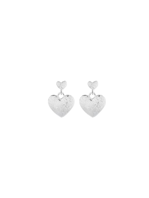 TAIS 925 Sterling Silver Heart Trend Stud Earring 0
