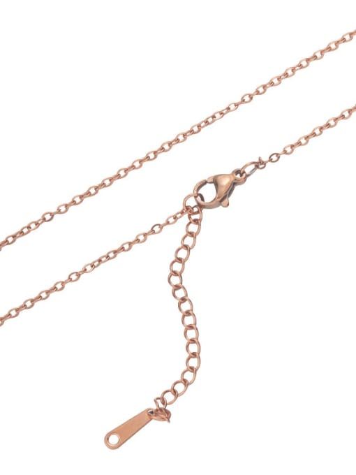 rose gold Stainless steel Minimalist Cable Chain
