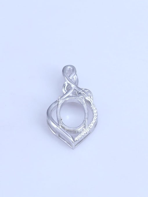 Supply 925 Sterling Silver Oval Pendant Setting Stone size: 10*14mm 0