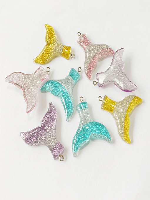 FTime Multicolor Resin Fish Charm Height : 3.4cm , Width: 3.5cm 0