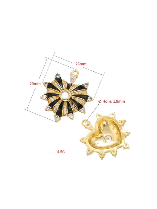 KOKO Drip oil heart-shaped striped flower-shaped diamond jewelry accessories 1
