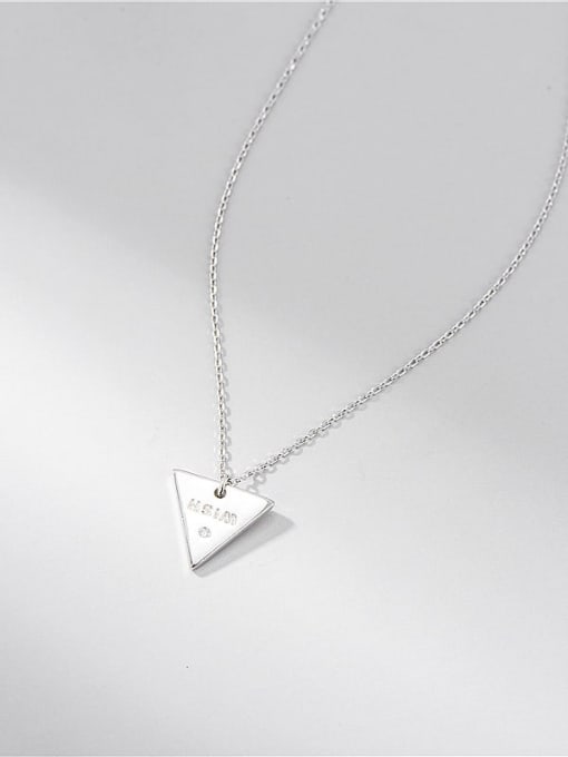 ARTTI 925 Sterling Silver Triangle Minimalist Necklace 2