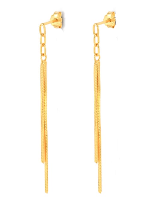 YUANFAN 925 Sterling Silver Tassel Minimalist Threader Earring 0