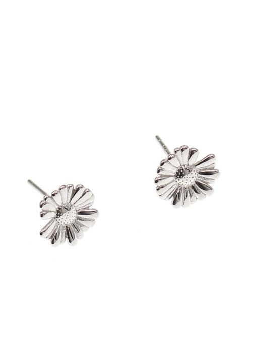 ARTTI 925 Sterling Silver Flower Minimalist Stud Earring 2