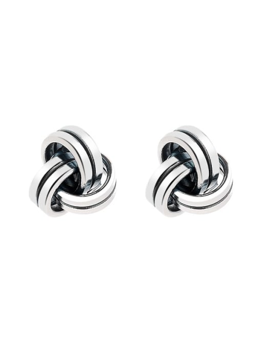 TAIS 925 Sterling Silver Geometric Vintage Stud Earring 3