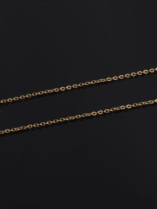 Gold 75cm Stainless steel chain necklace / jewelry with chain