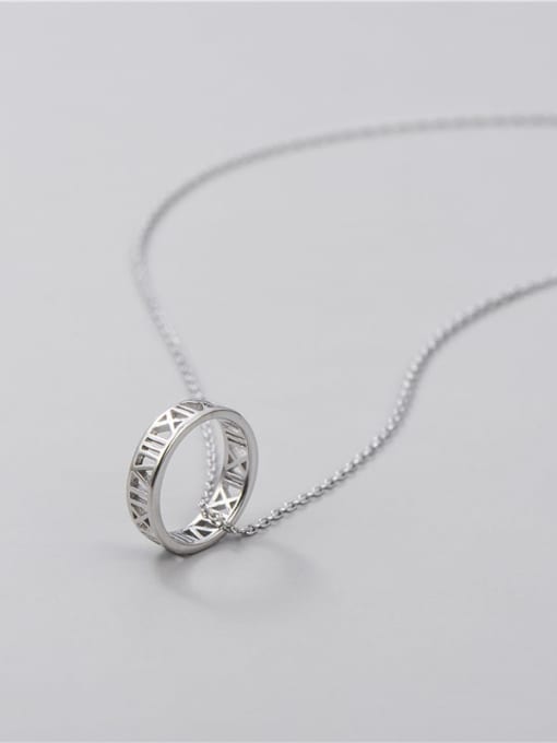 ARTTI 925 Sterling Silver Round Minimalist Necklace 3
