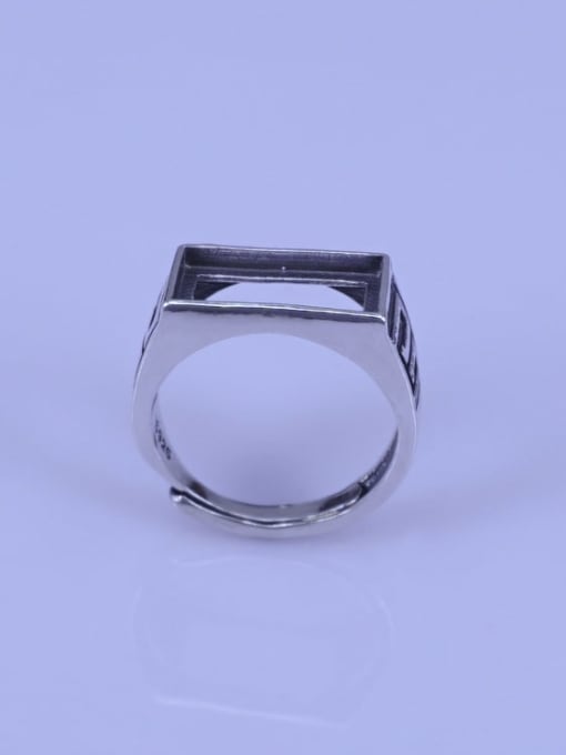 Supply 925 Sterling Silver Rectangle Ring Setting Stone size: 7*14mm 0