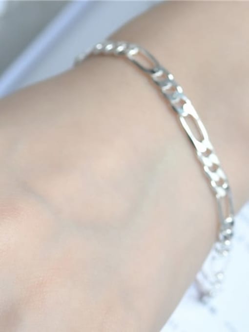 ARTTI 925 Sterling Silver Geometric Minimalist Link Bracelet 1