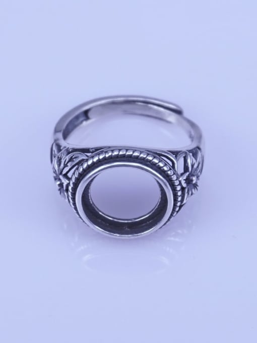 Supply 925 Sterling Silver Round Ring Setting Stone size: 11*11mm 0