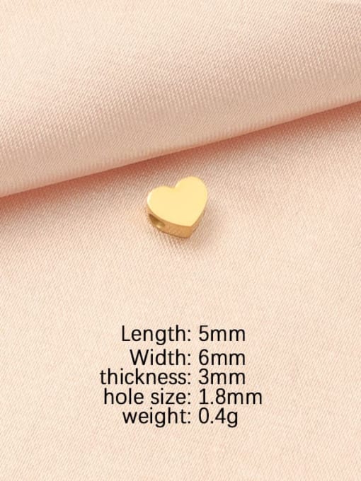 Gold (small) Stainless steel Minimalist Heart  DIY Pendant