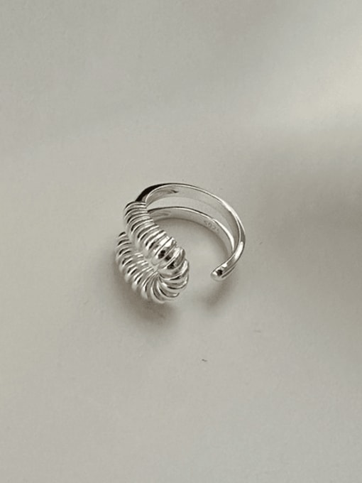 ARTTI 925 Sterling Silver Vintage Hollow Spiral   Band Ring 2