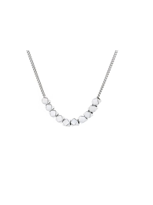 TAIS 925 Sterling Silver Geometric Minimalist Necklace 0