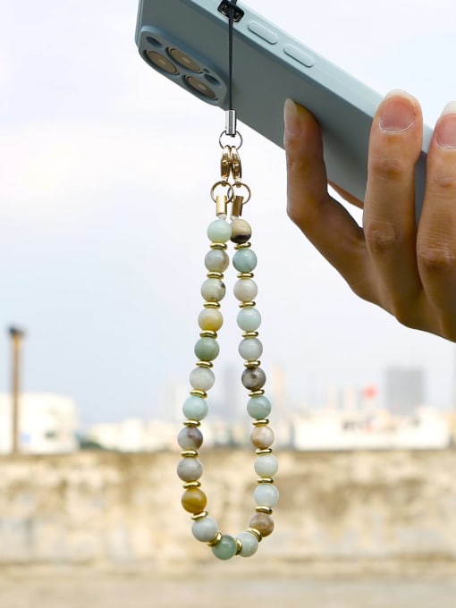 JMI Natural Stone  Handmade Beaded Phone Charm  Mobile Accessories 2