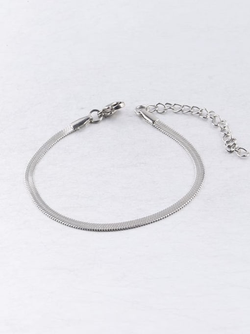 Steel 3x16 5cm Stainless steel Flat snake bone chain Bracelet