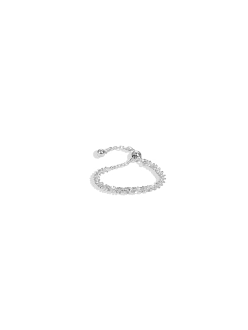 STL-Silver Jewelry 925 Sterling Silver Geometric Dainty Ring 0