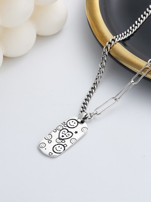 TAIS 925 Sterling Silver Letter Vintage Necklace 3