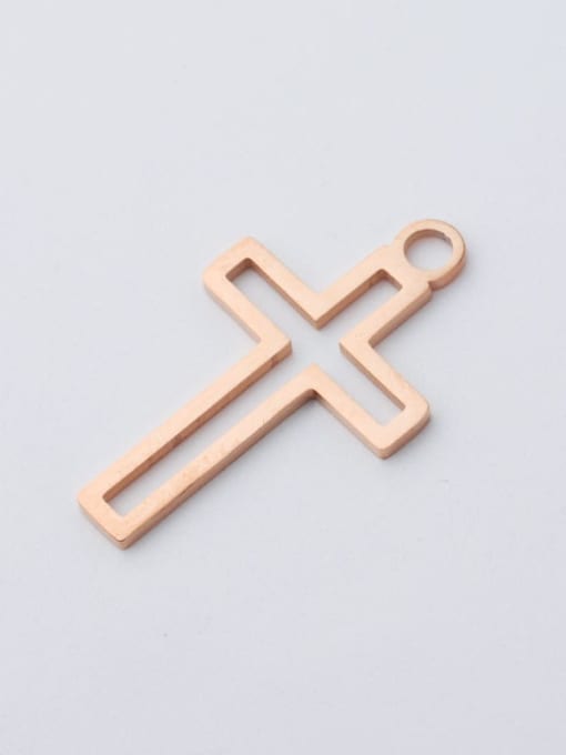 rose gold Stainless steel Cross  Minimalist Pendant