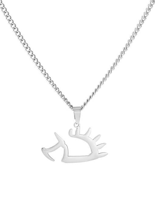 Hollow Hedgehog Titanium Steel Icon Cute Necklace