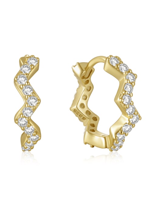 YUANFAN 925 Sterling Silver Geometric Stud Earring 0