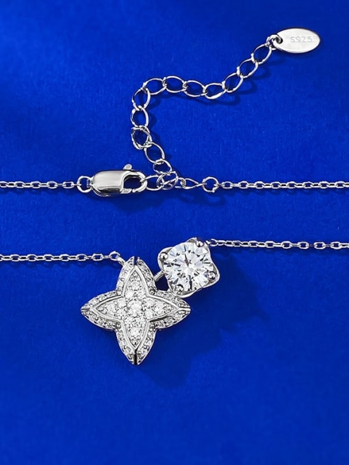 M&J 925 Sterling Silver Cubic Zirconia Star Minimalist Necklace 1