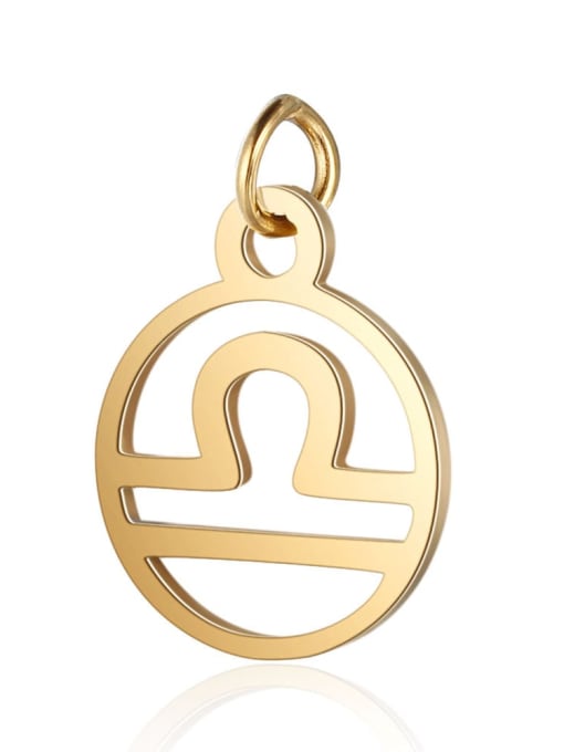 T513 7 Stainless steel Gold Plated Constellation Charm Height : 11 mm , Width: 16 mm
